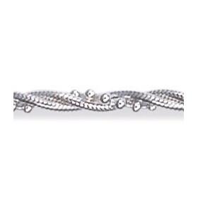 Bracelet fantaisie en argent.