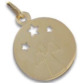 Médaille en or avec ange