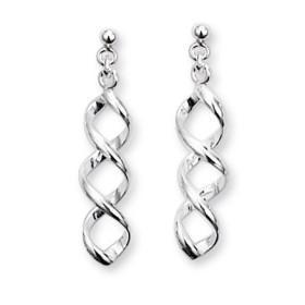 Boucles d'oreilles en argent spirales