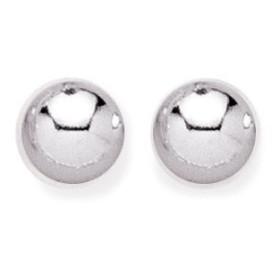 Boucles d'oreilles boules en argent de 10 mm