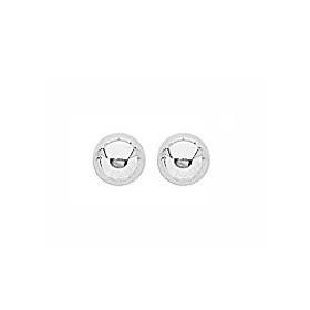 Clous d'oreilles boules de 4 mm en argent.