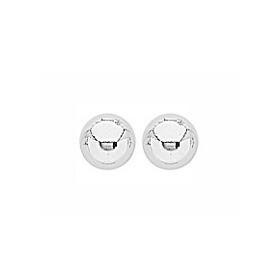 Clous d'oreilles boules de 5mm en argent.