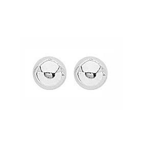 Clous d'oreilles boules de 6 mm en argent