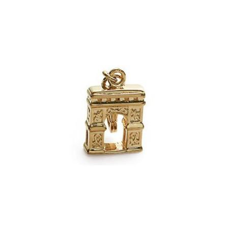 Pendentif plaqué or Arc de Triomphe. - Bijouterieonline.com