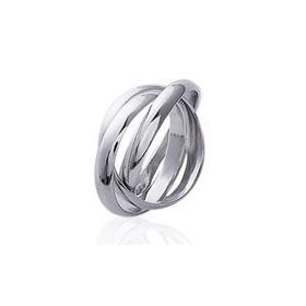 Bague 3 anneaux mobiles en argent.