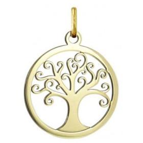 Pendentif arbre de vie ajouré or jaune