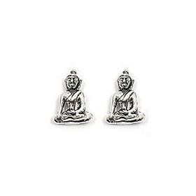 Clous argent rhodié bouddha