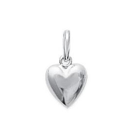 Pendentif coeur en argent.