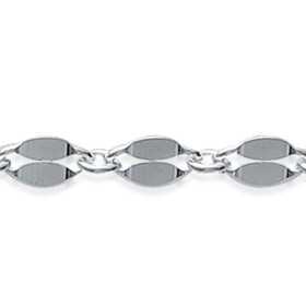 Bracelet argent maille fantaisie de 4 mm