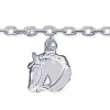 Bracelet argent porte bonheur équestre - Bijouterieonline.com