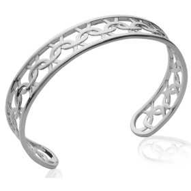 Bracelet argent cercles entrecroisés ajouré