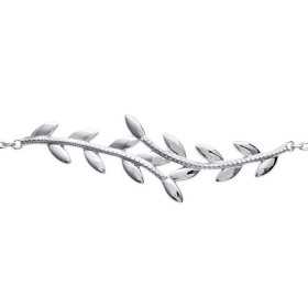 Bracelet argent épis végétal