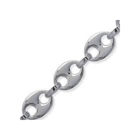 Chaine en argent maille grains café 3,70 mm