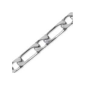 Chaîne en argent maille figaro 3 mm