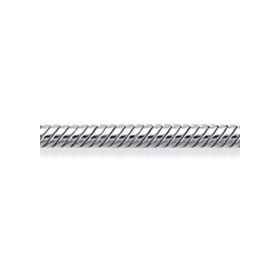 Chaîne en argent maille serpent ronde 1 mm