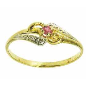 Bague angelina en or avec rubis