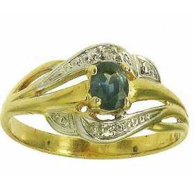 Bague athena en or avec saphir et diamants