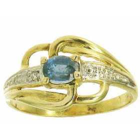 Bague audelia en or avec saphir et diamants