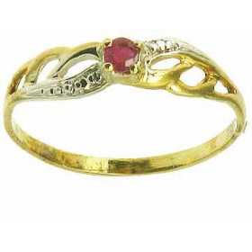 Bague camille en or avec rubis