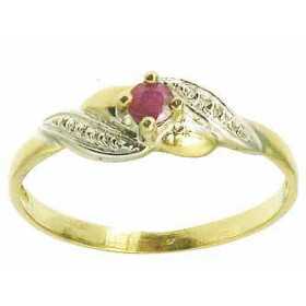 Bague carmela en or avec rubis