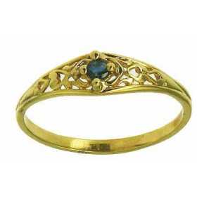 Bague chayma en or avec saphir