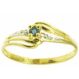 Bague chrysoline en or avec saphir