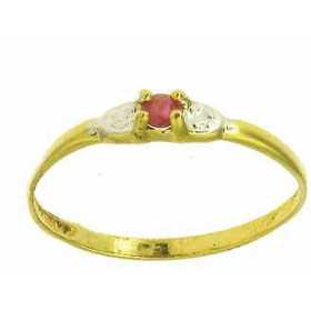 Bague cornelia en or avec rubis