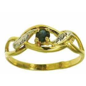 Bague cylia en or avec saphir