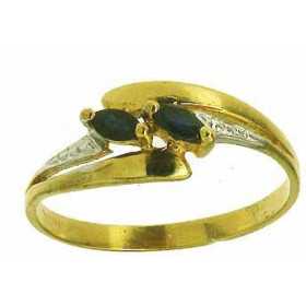 Bague elaia en or avec saphirs