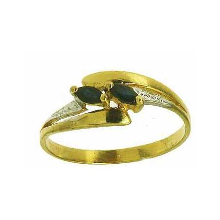 Bague elaia en or avec saphirs - Bijouterieonline.com