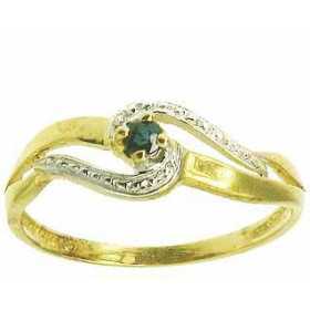 Bague emmy en or avec saphir