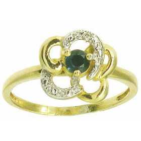 Bague ethel en or avec saphir et diamants