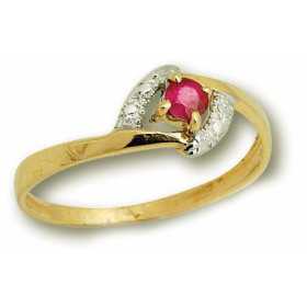 Bague flavia en or avec rubis