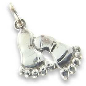 Pendentif pieds en argent