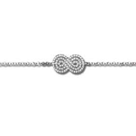 Bracelet amour infini en argent