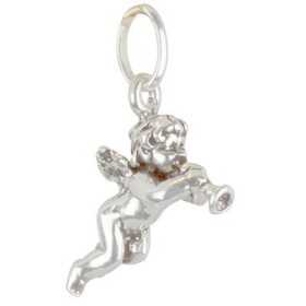 Pendentif ange et trompette en argent