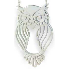 Collier chouette en argent