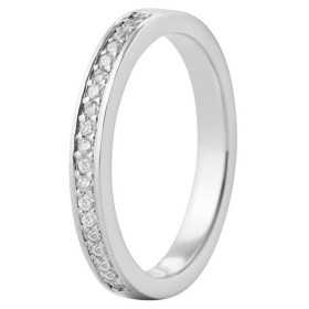 Alliance or blanc et diamants 0.19ct