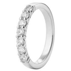 Alliance or blanc et diamants 0.70ct