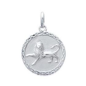 Médaille zodiaque Lion en argent