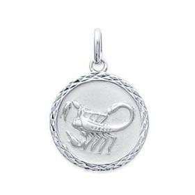 Médaille zodiaque Scorpion en argent