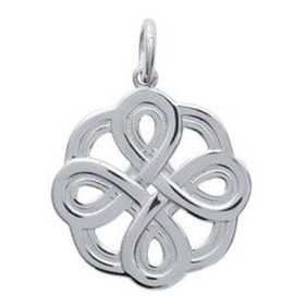 Pendentif noeud celtique en argent