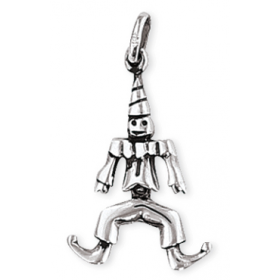 Pendentif pantin articulé en argent