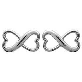 Clous d'oreilles argent symbole infini