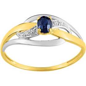 Bague en or 750/1000 avec saphir