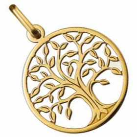 Pendentif arbre de vie ajouré or jaune