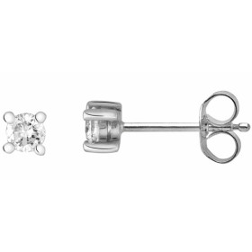 Clous d'oreilles or blanc et diamant HP1 0.20ct