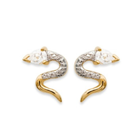 Boucles d\'oreilles serpents - Bijouterieonline.com