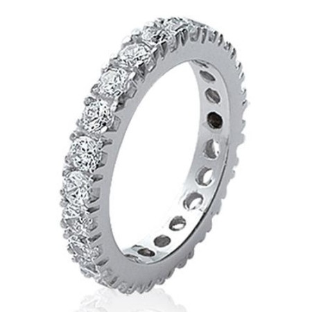 Bague en argent et oxydes de zirconium. - Bijouterieonline.com