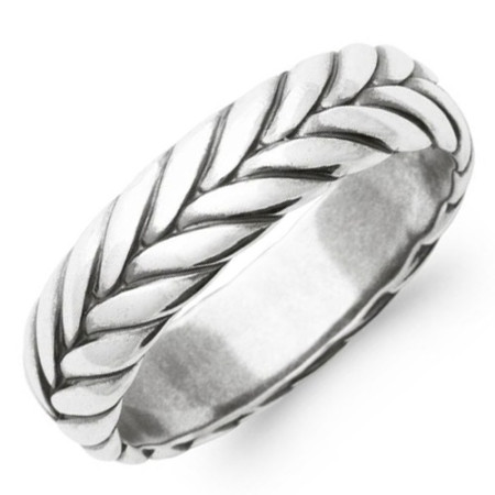 Bague en Argent en épis - Bijouterieonline.com